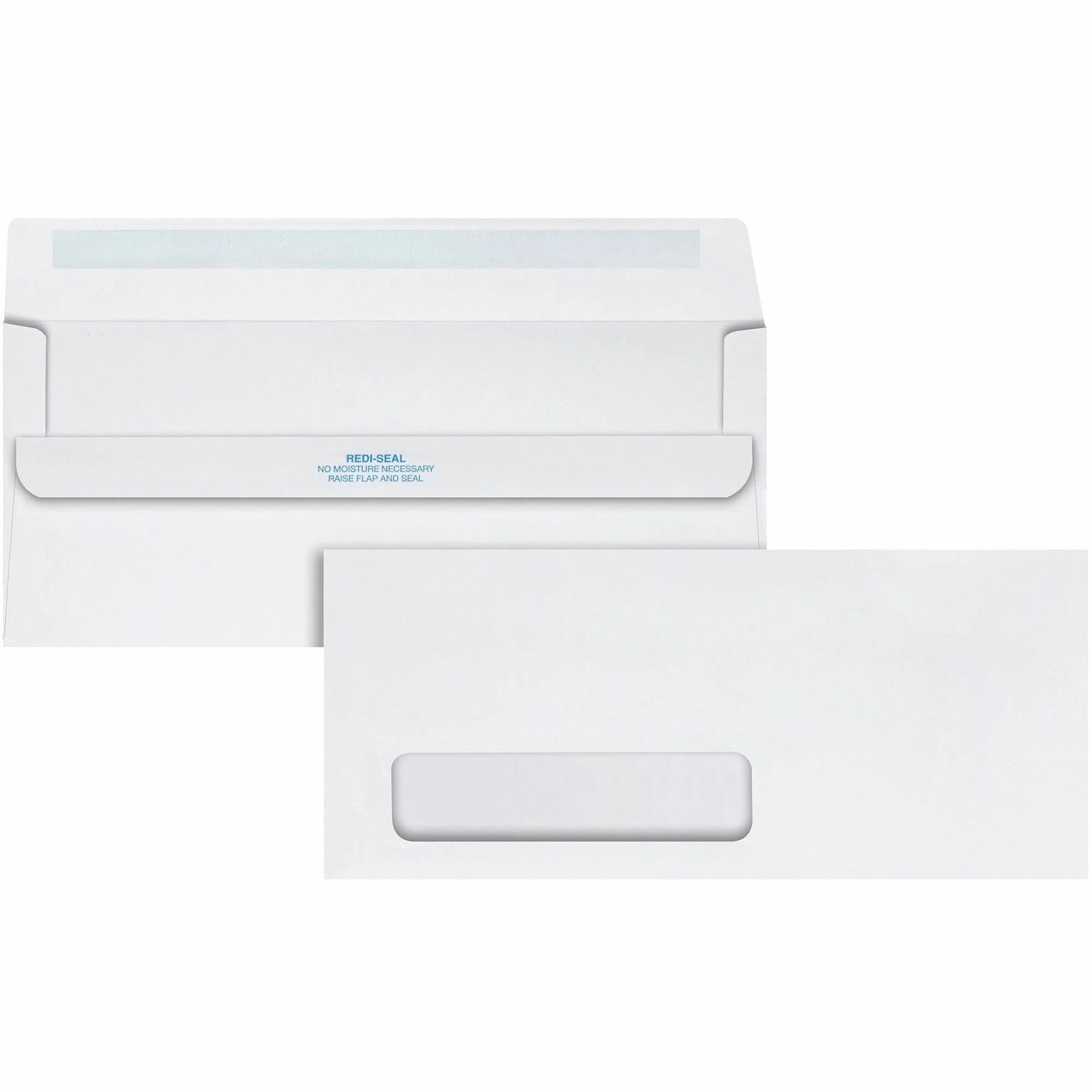 Quality Park No. 10 Single Window Envelopes - Self-Seal Closure - White Wove - 500/Box - Business