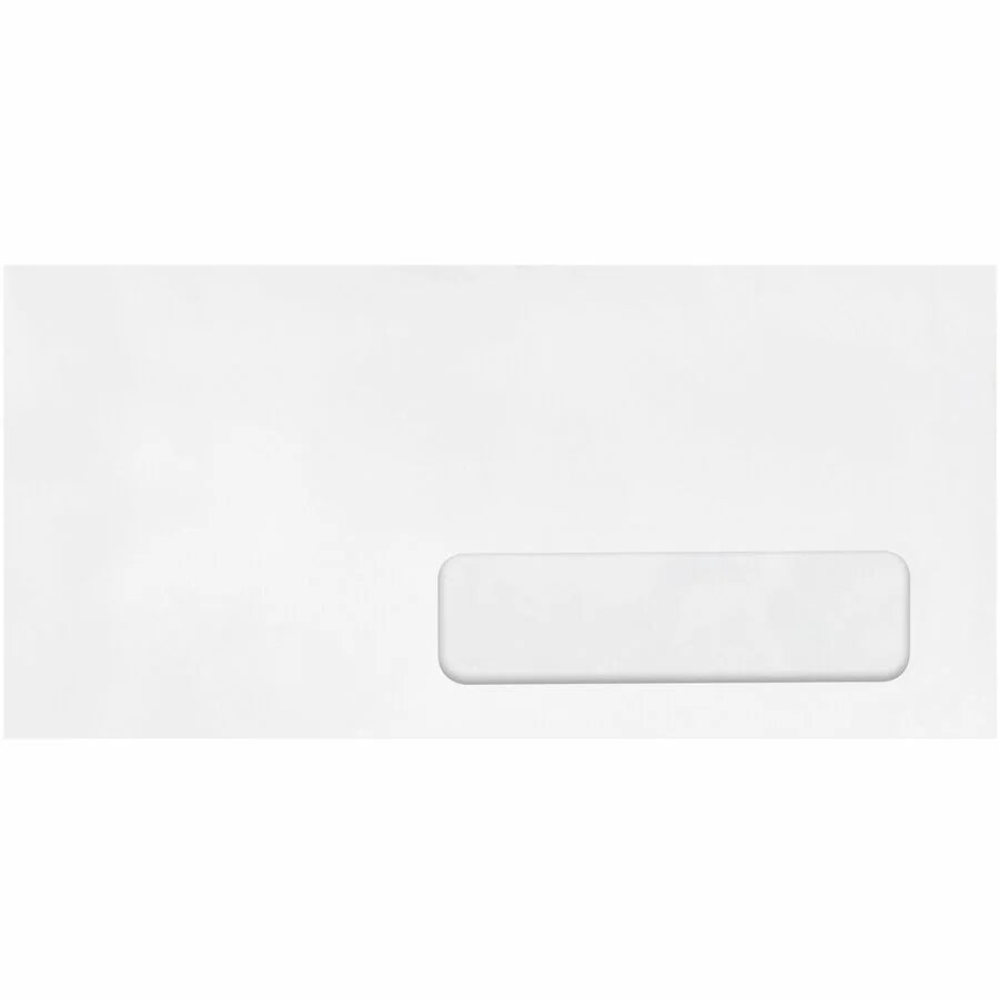 Quality Park No. 10 Single Window Envelopes - White Wove - 500/Box - Business