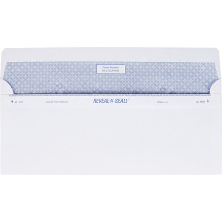 Quality Park No. 10 Single Window Security Tinted with Reveal-N-Seal&reg; Self-Seal Closure - Rear