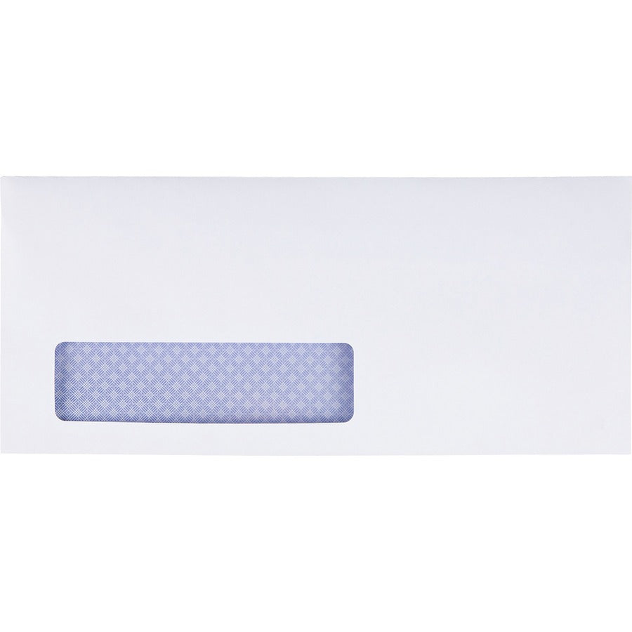 Quality Park No. 10 Single Window Security Tinted with Reveal-N-Seal&reg; Self-Seal Closure - Front