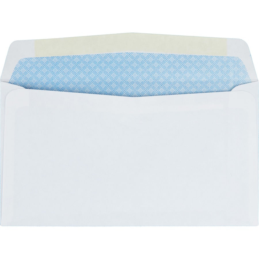 Quality Park No. 6-3/4 Security Tinted Envelopes with Gummed Closure - Rear