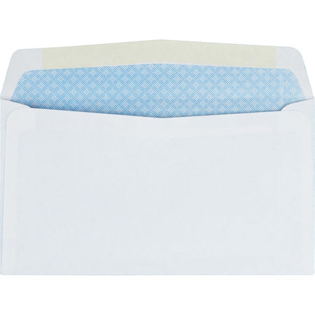 Quality Park No. 6-3/4 Security Tinted Envelopes with Gummed Closure - Rear