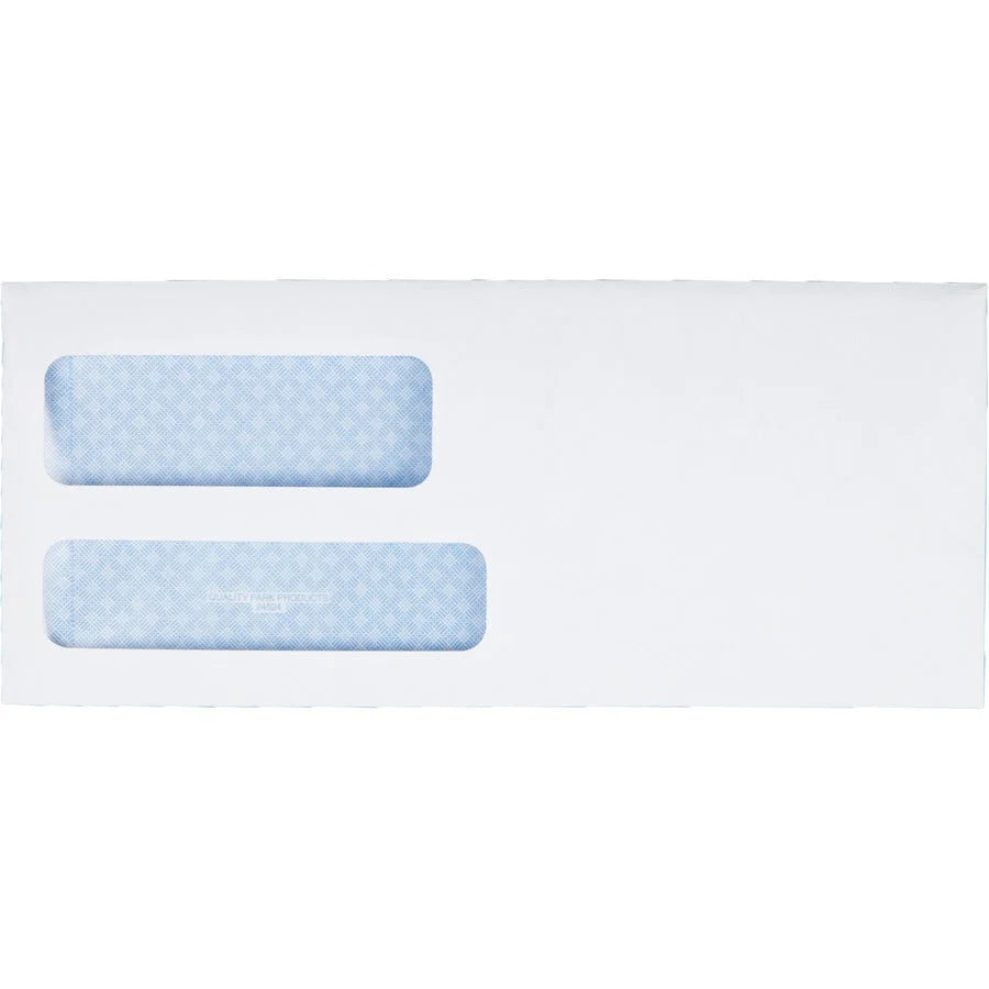 Quality Park No. 9 Double Window Envelopes - Security Tint - 500/Box - Business