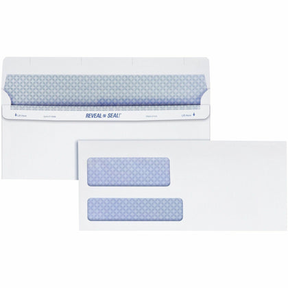 Quality Park No. 9 Double Window Envelopes - Tamper-Evident Seal - 500/Box - Business