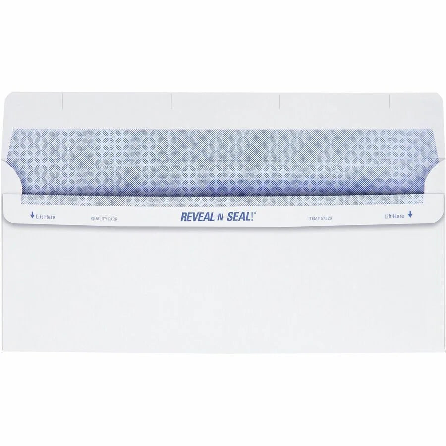 Quality Park No. 9 Double Window Envelopes - Tamper-Evident Seal - 500/Box - Business