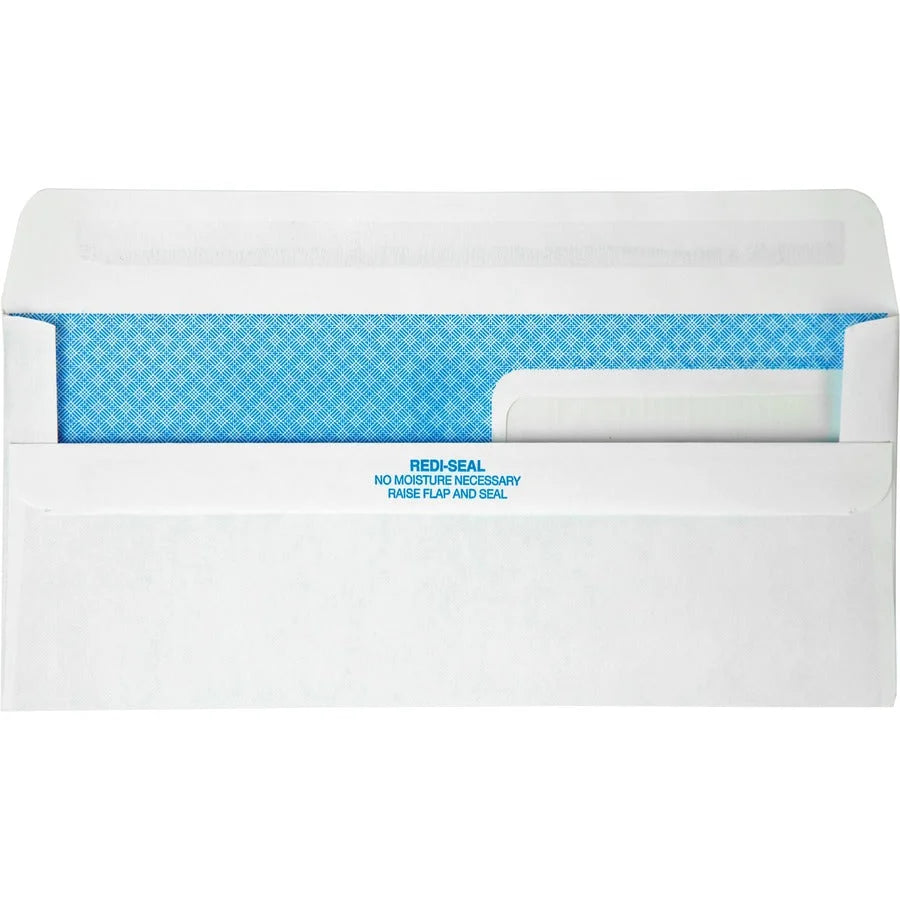 Quality Park No. 9 Double Window Security Tint Envelopes - Redi-Seal Self-Seal - 500/Box - Business