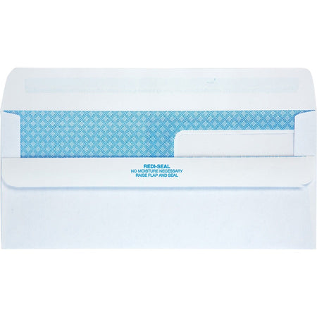 Quality Park No. 9 Double Window Security Tint Envelopes with Self-Seal Closure - Rear