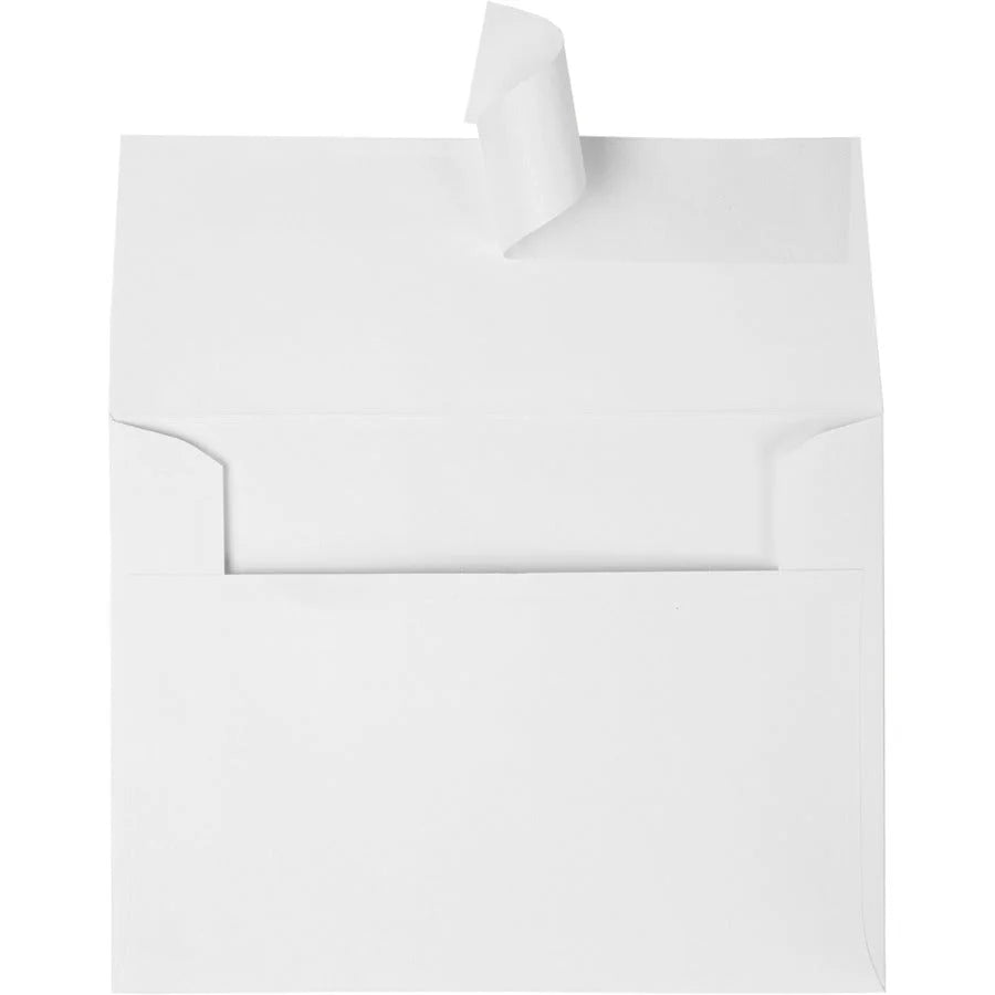Quality Park Photo Envelopes: Self-Seal 4.5’’ x 6.25’’ 24 lb White - 50/Box - Stationery Envelopes