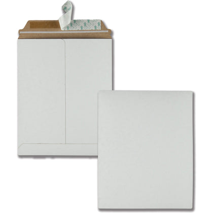 Quality Park Photo Mailers - Document - Self-sealing - White Fiberboard - 25/Box