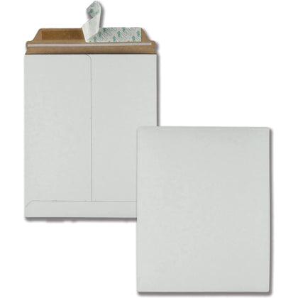 Quality Park Photo Mailers - Document - Self-sealing - White Fiberboard - 25/Box
