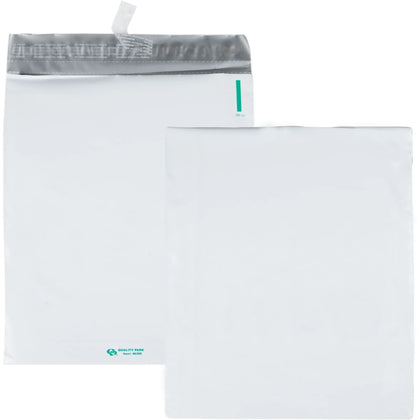 Quality Park Poly Expansion Mailers - 11x13 - 2’’ Gusset - Self-sealing - White - 100/Carton