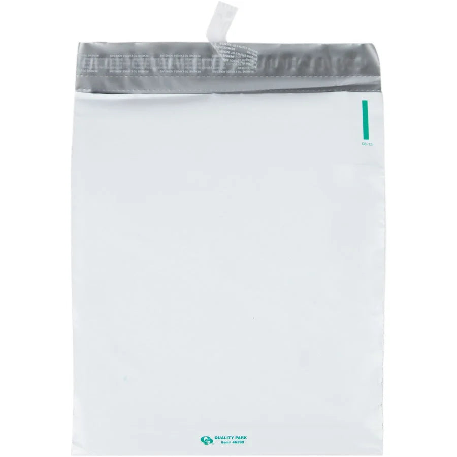 Quality Park Poly Expansion Mailers - 11x13 - 2’’ Gusset - Self-sealing - White - 100/Carton