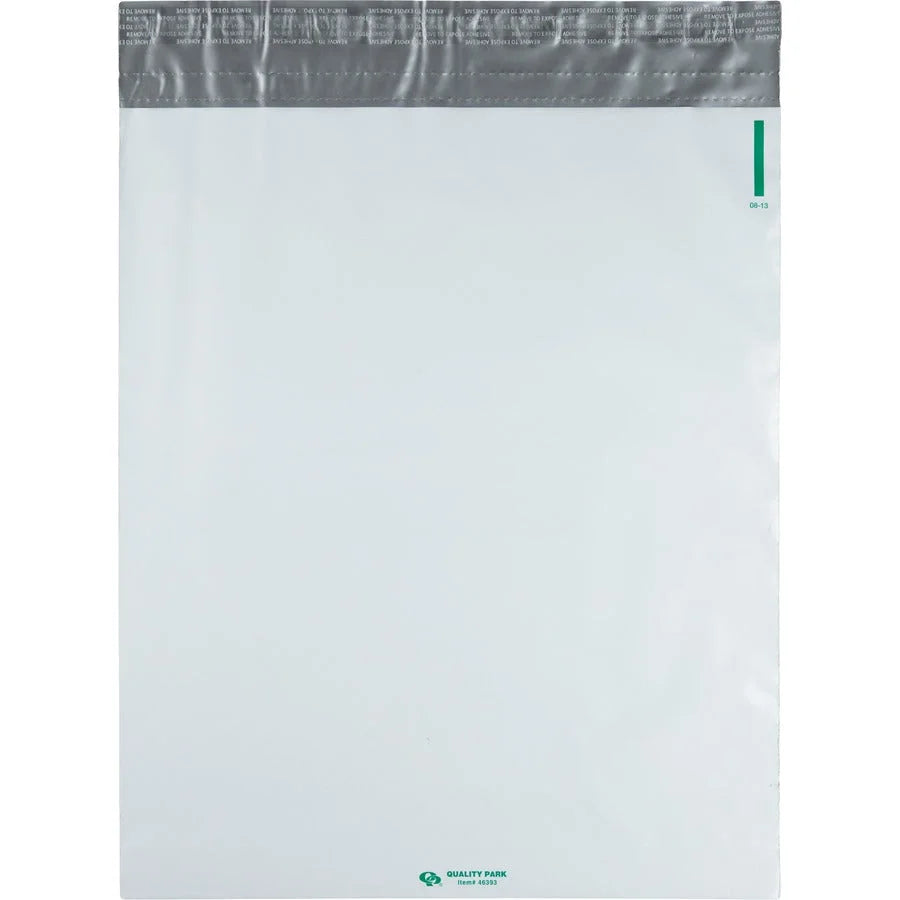 Quality Park Poly Expansion Mailers - 13x16’’ - Self-sealing - White - 100/Carton