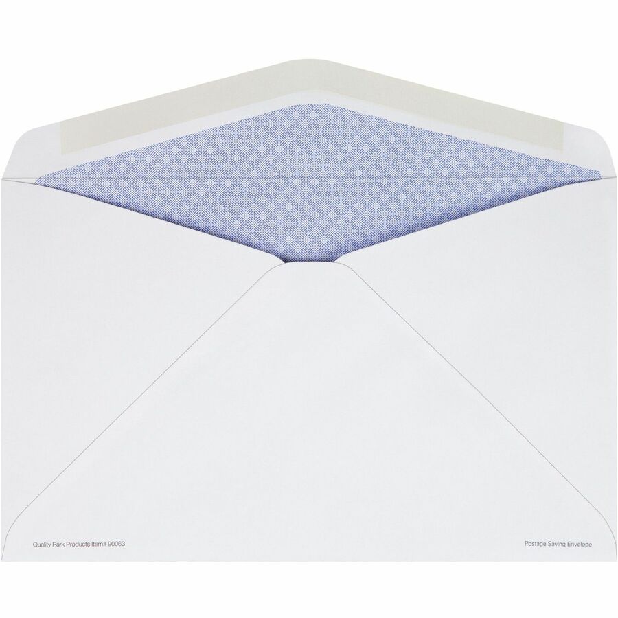 Quality Park Postage Saver Security Tint Window Envelopes - Rear