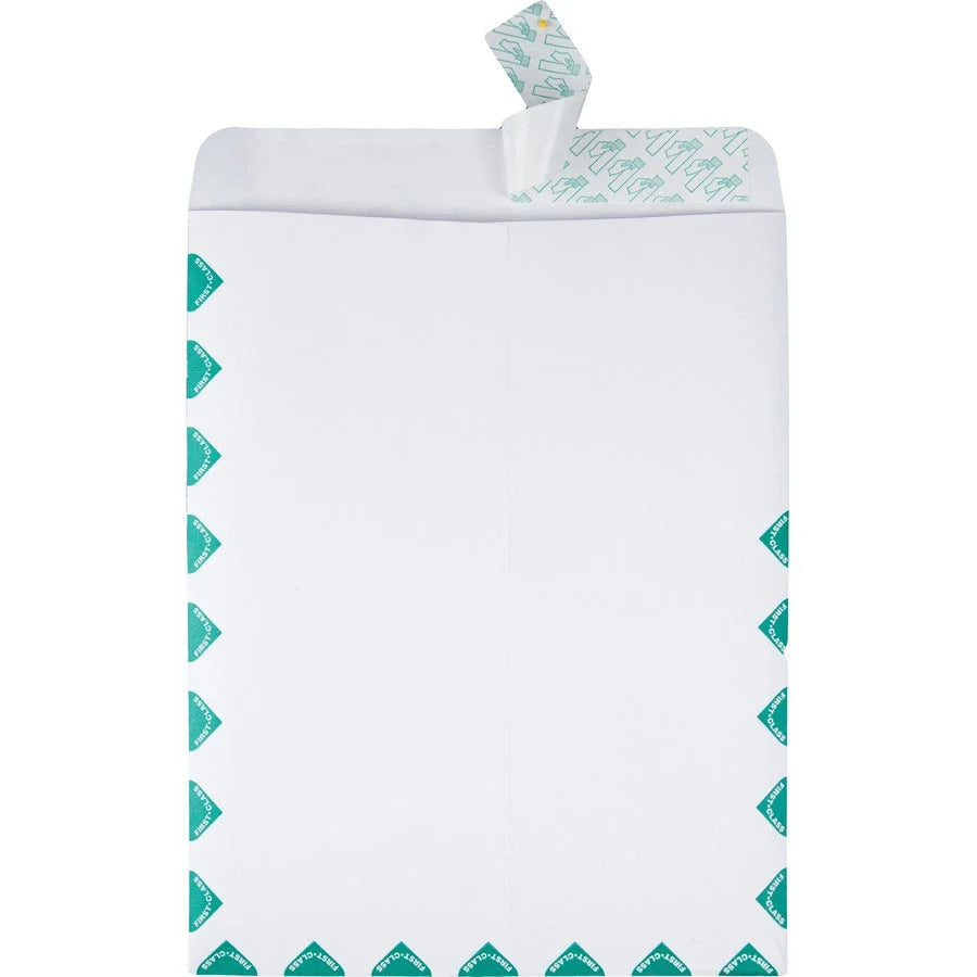 Quality Park Redi-Strip First Class Envelopes - 10x13 - 28 lb - White - Large Format / Catalog