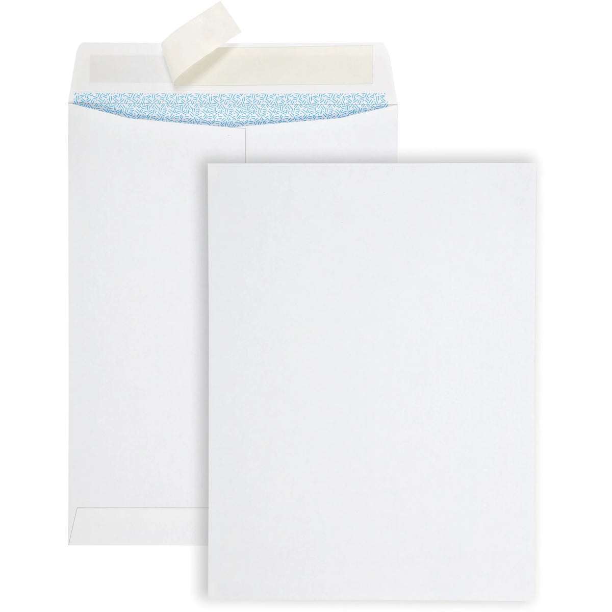 Quality Park Redi Strip Security Envelopes - 9x12 - White - 100/Box - Business