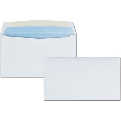 Quality Park Security Envelopes - #6 3/4 - 3 5/8’’ x 6 1/2’’ - 24 lb - White - 500/Box - Business