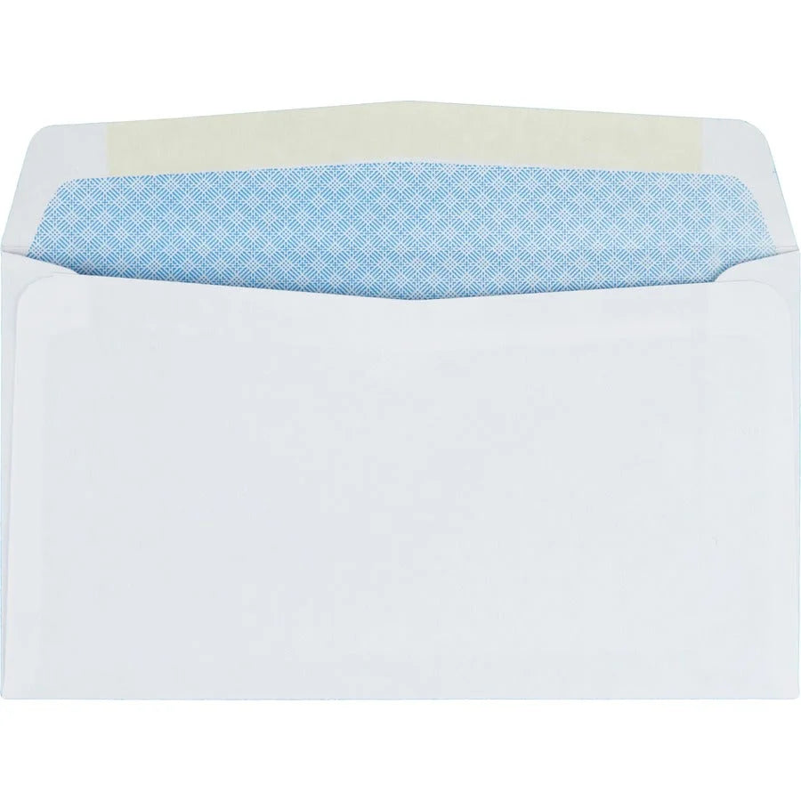 Quality Park Security Envelopes - #6 3/4 - 3 5/8’’ x 6 1/2’’ - 24 lb - White - 500/Box - Business