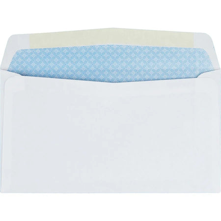 Quality Park Security Envelopes - #6 3/4 - 3 5/8’’ x 6 1/2’’ - 24 lb - White - 500/Box - Business