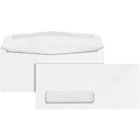 Quality Park Single Window Business Envelopes - Embossed Ridges - 500/Box