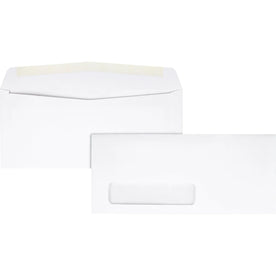 Quality Park Single Window Envelopes - #10 - White - 24 lb - 500/Box - Business
