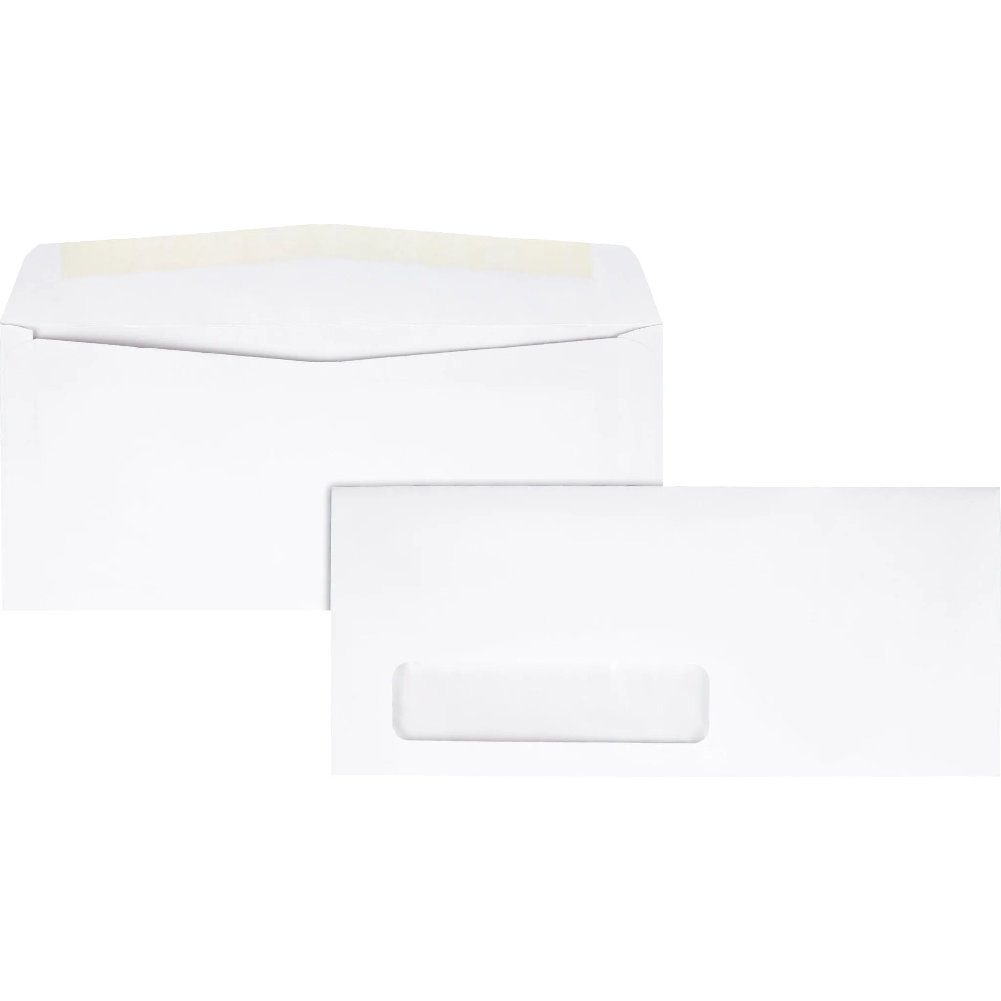 Quality Park Single Window Envelopes - #10 - White - 24 lb - 500/Box - Business