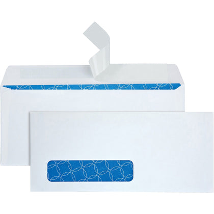 Quality Park Single Window Security Envelopes - #10 Business Size - 500/Box