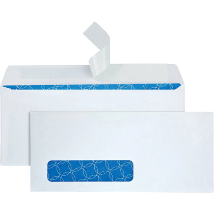 Quality Park Single Window Security Envelopes - #10 Business Size - 500/Box
