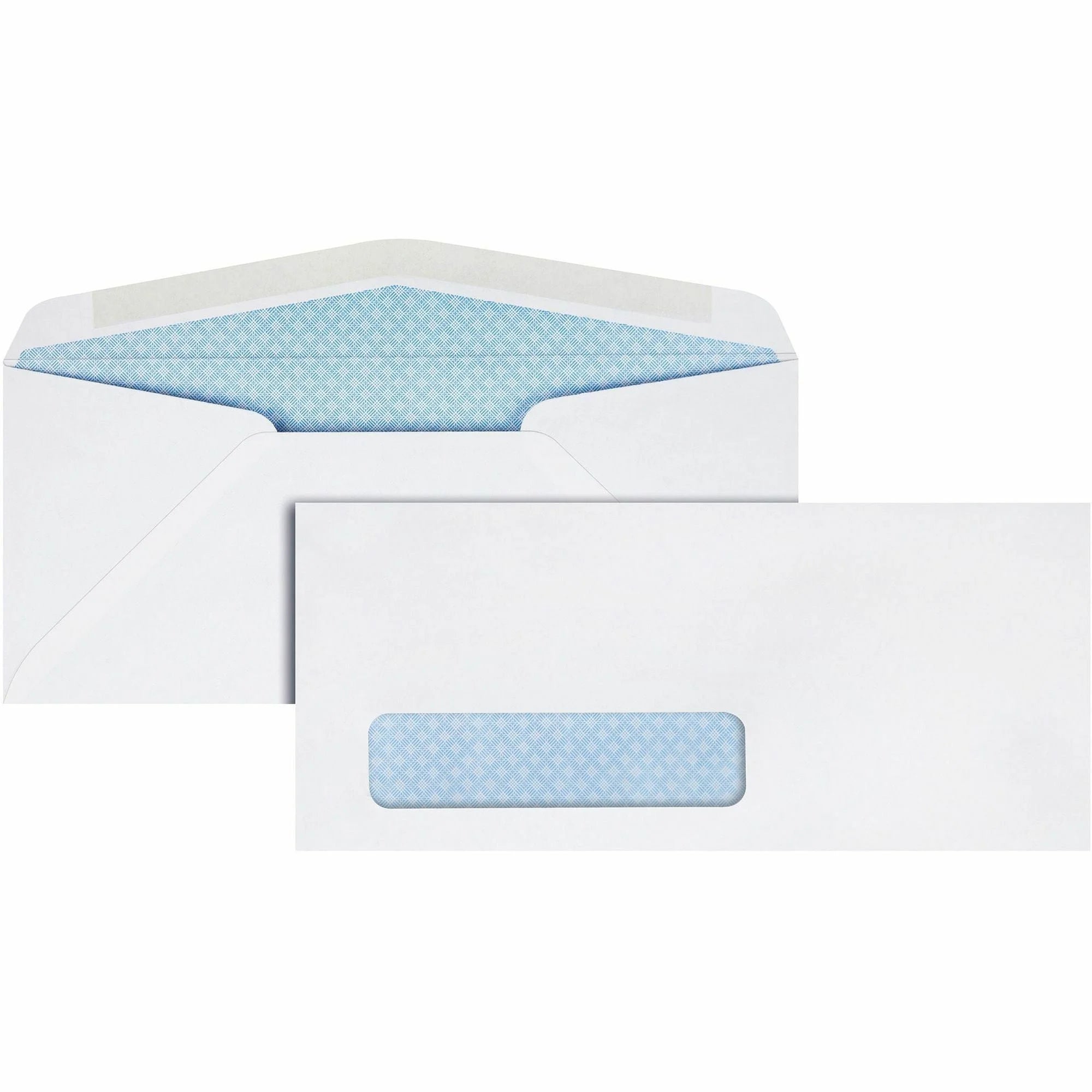 Quality Park Single Window Security Tint Envelopes - #10 - 4 1/8’’ x 9 1/2’’ - 24 lb - White - 500/Box - Business