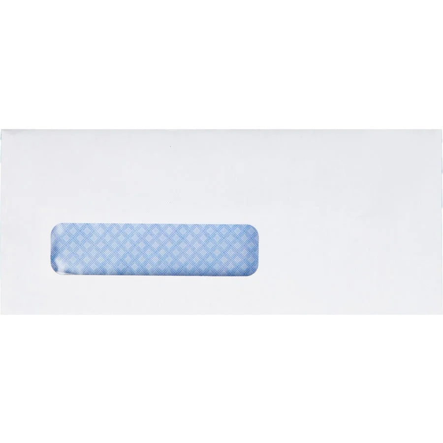 Quality Park Single Window Security Tinted Check Envelopes - #8 5/8 - 24 lb - White - 500/Box - Business
