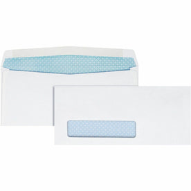 Quality Park Single Window Security Tinted Check Envelopes - #8 5/8 - 24 lb - White - 500/Box - Business