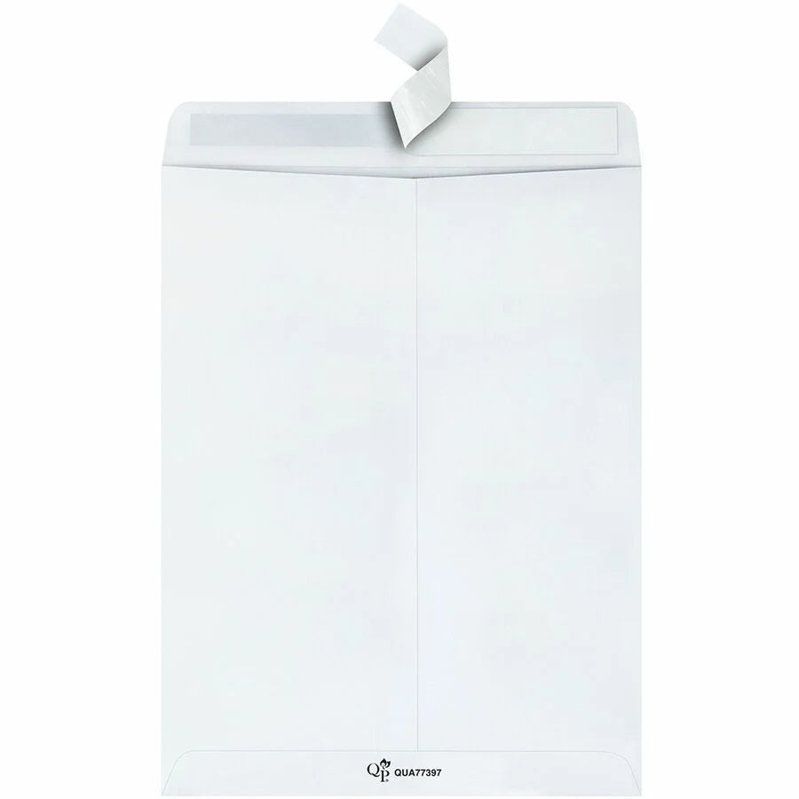 Quality Park Tech-no-Tear Catalog Envelopes - Self-Sealing White - 10 x 13 - 100/Box - Large Format