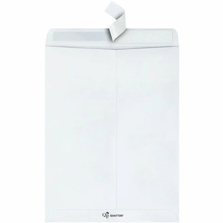 Quality Park Tech-no-Tear Catalog Envelopes - Self-Sealing White - 10 x 13 - 100/Box - Large Format