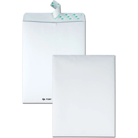 Quality Park Tech-no-Tear Catalog Envelopes - Self-Sealing White - 10 x 13 - 100/Box - Large Format