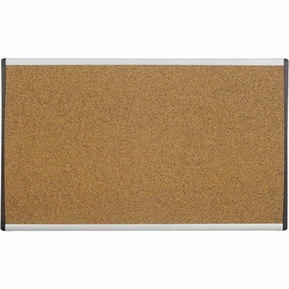 Quartet Arc Cubicle Bulletin Board - 18x30 - Natural Cork - Self-healing - Silver Frame - Boards