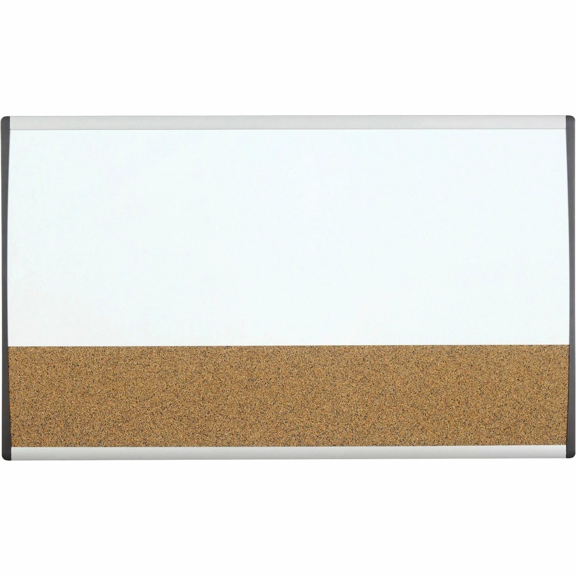 Quartet Arc Cubicle Combination Board - 30’’ x 18’’ - White Cork - Magnetic - Combo Boards