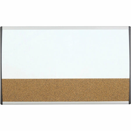 Quartet Arc Cubicle Combination Board - 30’’ x 18’’ - White Cork - Magnetic - Combo Boards
