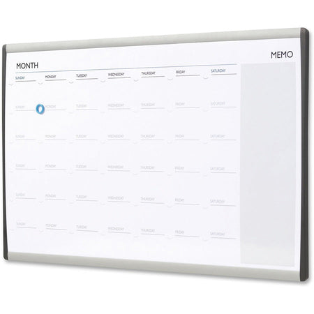 Quartet Arc Cubicle Whiteboard Calendar - Left