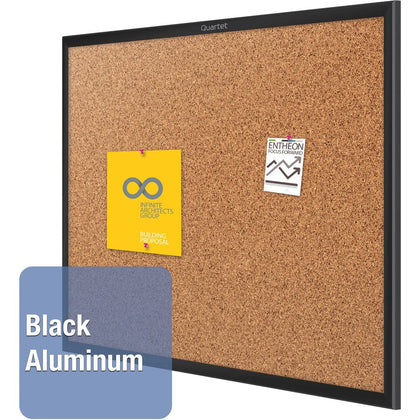 Quartet Classic Bulletin Board - 36x48 - Natural Cork - Self-healing - Sturdy - Boards
