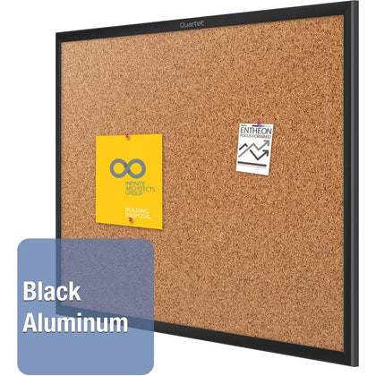 Quartet Classic Bulletin Board - 36x48 - Natural Cork - Self-healing - Sturdy - Boards