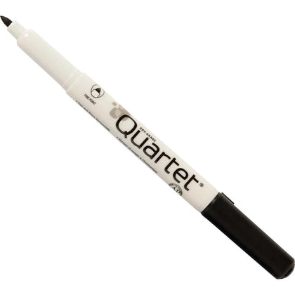 Quartet Classic Dry-Erase Markers - Fine Bullet Point - Black Ink - 1 Dozen - &