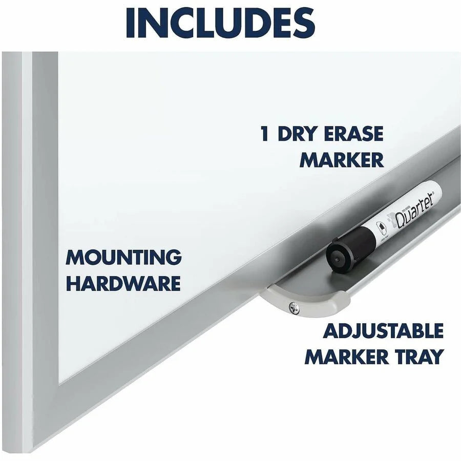 Quartet Classic Magnetic Whiteboard - 24x18’’ - Silver Aluminum Frame - Dry Erase Boards