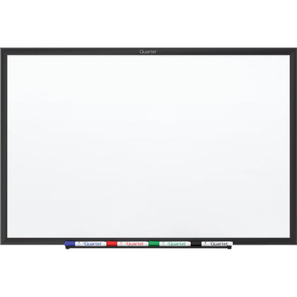 Quartet Classic Magnetic Whiteboard - 48x36’’ Steel Surface - Black Frame - Dry Erase Boards
