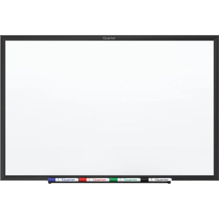 Quartet Classic Magnetic Whiteboard - 48x36’’ Steel Surface - Black Frame - Dry Erase Boards