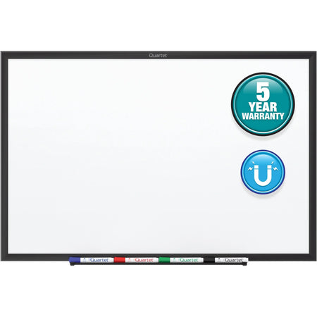Quartet Classic Magnetic Whiteboard - 72x48’’ - Steel Surface - Black Frame - Dry Erase Boards