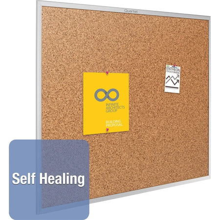 Quartet Classic Series Bulletin Board - 36x48 - Natural Cork - Heavy Duty - Boards