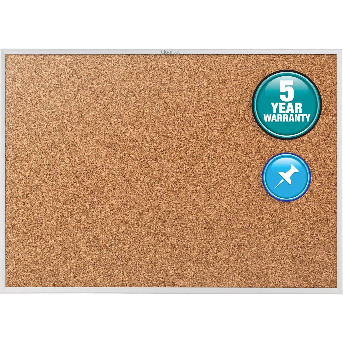 Quartet Classic Series Bulletin Board - 48’’x72’’ - Natural Cork - Heavy Duty - Boards