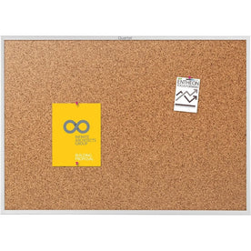 Quartet Classic Series Bulletin Board - 48’’x72’’ - Natural Cork - Heavy Duty - Boards