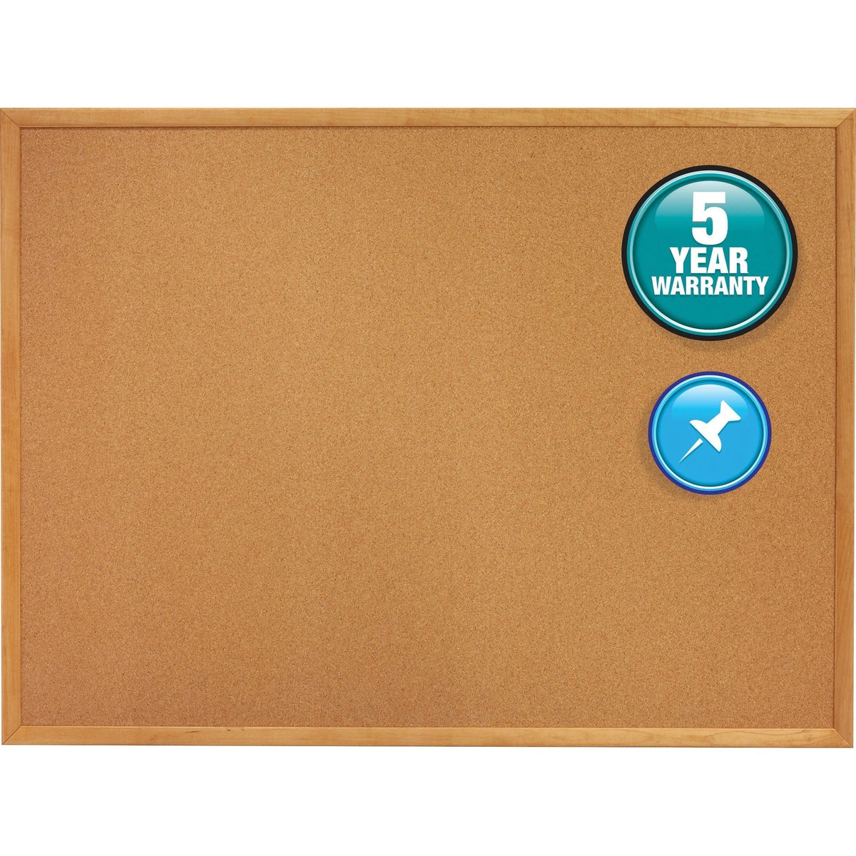 Quartet Classic Series Cork Bulletin Board - 24x18 - Self-healing Natural - Oak Frame - Boards