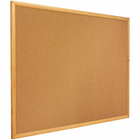Quartet Classic Series Cork Bulletin Board - 24x36 - Self-healing Natural - Oak Frame - Boards